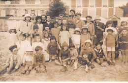 62 - N°84324 - BERCK - Enfants Sur Une Plage - Carte Photo - Berck