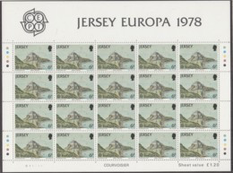 JERSEY 177-179, 3 Kleinbogen, Postfrisch **, Europa CEPT: Baudenkmäler 1978 - Jersey