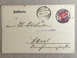 Deutschland Germany - Baden Karlsruhe Basel 1907 - J. Bahr Address - Signed Used Postcard - Lettres & Documents