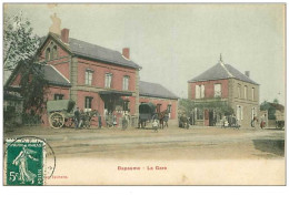 62.BAPAUME.41.LA GARE.COLORISEE.TACHE - Bapaume