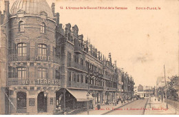 62.AM18856.Berck-plage.N°72.Avenue De La Gare Et Hôtel De La Terrasse.Pli - Berck