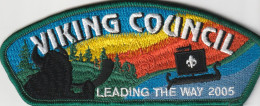 VIKING COUNCIL  --  LEADING THE WAY   2005 --   SCOUTISME, JAMBOREE  --  OLD PATCH - Movimiento Scout