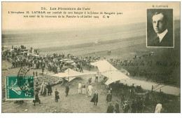 62.SANGATTE.n°11674.L'AEROPLANE H LATHAM EST CONDUIT DE SON HANGAR A LA FALAISE DE SANGATTE.... - Sangatte