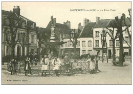 62.MONTREUIL SUR MER.n°1380.LA PLACE VERTE.RARE - Montreuil