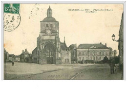 62.MONTREUIL SUR MER.L'EGLISE SAINT SAULVE ET LA MAIRIE - Montreuil