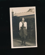 Photographie - Ginette Joncla En Tenue D'équitation 1930 - Geïdentificeerde Personen
