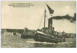 62.BOULOGNE SUR MER.n°85.REMORQUEUR EMMENANT DES EXCURSIONNISTES FAIRE UNE PROMENADE EN MER.RARE - Boulogne Sur Mer