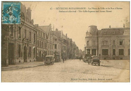 62.BETHUNE-RENAISSANCE.n°15705.LA PLACE DE LILLE ET LA RUE D'ARRAS - Bethune