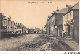 CAR-AADP5-60-0417 - FEUQUIERES - Place Du Marché - Commerce Bourgeois De La Marre - Autres & Non Classés