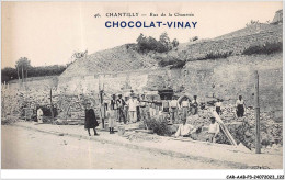 CAR-AABP3-60-0224 - CHANTILLY - Rue De Chaussée - Publicite Chocolat Vinay - Chantilly