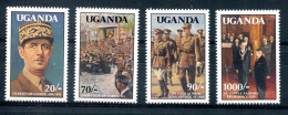 Thème Général De Gaulle - Ouganda Yvert 786 à 789 Neufs Xxx - T 1386 - De Gaulle (General)