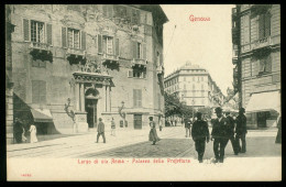 Ak Italy, Genova | Largo Di Via Roma, Palazzo Della Prefettura #ans-1944 - Genova