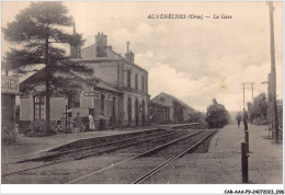 CAR-AAAP9-61-0656 - ALMENECHES - La Gare - Train - Autres & Non Classés