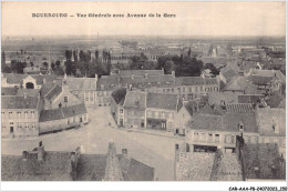 CAR-AAAP8-59-0607 - BOURBOURG - Vue Generale Avec Avenue De La Gare - Autres & Non Classés