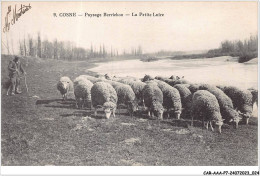 CAR-AAAP7-58-0466 - COSNE - Paysage Berrichon - La Petite Loire - Agriculture, Troupeau De Moutons - Cosne Cours Sur Loire