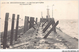 CAR-AAAP10-62-0774 - BOULOGNE-SUR-MER - La Jétée Ouest Après Le Cyclone 10-11 Septembre 1903 - Boulogne Sur Mer