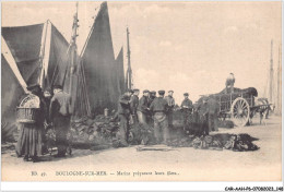 CAR-AAHP6-62-0550 - BOULOGNE-SUR-MER - Marins Préparant Leurs Filets - Boulogne Sur Mer