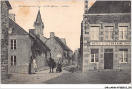 CAR-AAHP6-61-0514 - Environs De Pre-en-Pail - CIRAL - Une Rue - Hotel De La Fontaine  - Autres & Non Classés