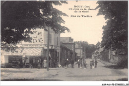 CAR-AAHP5-60-0443 - MOUY - Un Coin De La Place - De La Gare - Rue Du Théâtre - Mouy