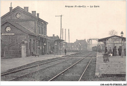 CAR-AAGP5-62-0412 - ARQUES - La Gare  - Arques