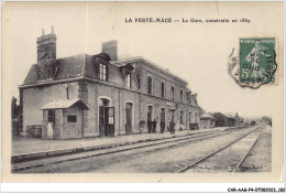 CAR-AAGP4-61-0381 - LA FERTE-MACE - La Gare Construite En 1869 - La Ferte Mace