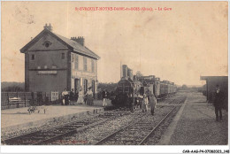 CAR-AAGP4-61-0364 - ST EVROULT-NOTRE-DAME-DU-BOIS - La Gare - Train - Carte Pliee, Vendue En L'etat - Autres & Non Classés