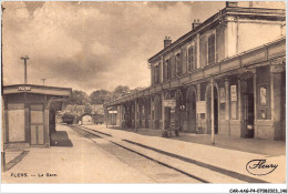 CAR-AAGP4-61-0363 - FLERS - La Gare  - Flers