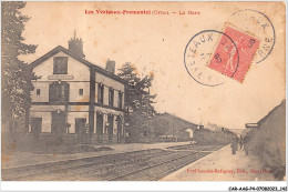 CAR-AAGP4-61-0361 - LES YVETEAUX-FROMENTEL - La Gare -Train - Carte Vendue En L'etat - Autres & Non Classés