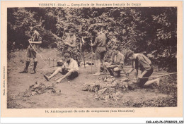 CAR-AADP6-60-0492 - VERNERIE - Camps Ecole De Scoutisme - Amenagement Du Coin De Campement - Verberie