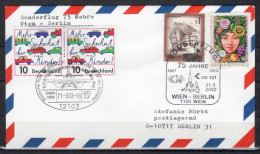 2002 Wien - Berlin 75th Anniversary   Lufthansa First Flight, Erstflug, Premier Vol ( 1 Envelope ) - Sonstige (Luft)