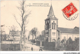 CAR-AAIP6-62-0502 - ANZIN SAINT AUBIN - L'eglise Et La Route Du Mont Saint-Eloy - Andere & Zonder Classificatie