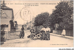 CAR-AAIP6-62-0493 - Environs De BOULOGNE SUR MER - PONT-DE-BRIQUES - Rue De La Gare - Attelage De Chiens - Boulogne Sur Mer