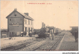 CAR-AAIP5-61-0442 - ST EVROULT-N.-D.-du-BOIS - La Gare - Train  - Autres & Non Classés