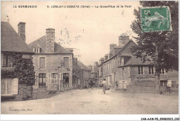 CAR-AAWP8-61-0584 - LONLAY-L'ABBAYE - La Grande Rue Et Le Pont - Autres & Non Classés