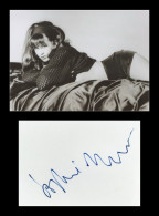 Sophie Marceau - Rare Early Signed Album Page + Photo - Paris 1987 - COA - Attori E Comici 