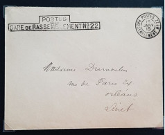 Enveloppe   POSTES GARE DE RASSEMBLEMENT  N° 22    15 Janvier 1915 - WW I