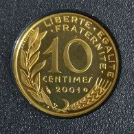 10 CENTIMES MARIANNE 2001 BE BELLE EPREUVE 35000 EX. / ISSU DU COFFRET / FRANCE - 10 Centimes