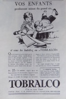 Publicité De Presse ; Tissu Pour Vêtements " Tobralco " De Tootal - Art Déco - Advertising