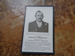 Doodsprentje/Bidprentje  Edmond VERDICKT   Buggenhout 1885-1916 Chauny (Aisne Fr.)  (Echtg Johanna-Catherina VANSTEEN) - Religion & Esotericism