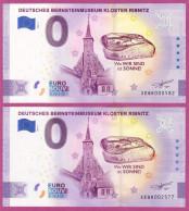 0-Euro XEQR 01 2021 DEUTSCHES BERNSTEINMUSEUM KLOSTER RIBNITZ Set NORMAL+ANNIVERSARY - Pruebas Privadas