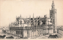 ESPAGNE - Sevilla - La Cathédrale Et La Giralda - LL - Carte Postale Ancienne - Sevilla (Siviglia)