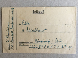 Deutschland Germany - Feldpost Ww1 Wk1 Oberhof? Oberdorf Thurigen Unused Letter - Covers & Documents