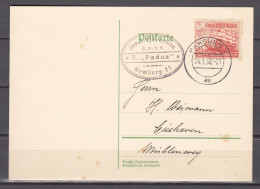 DR ,Mi. 655 Auf Postkarte Mit Stempel * S. "Padua" * Hamburg 11 (D3823) - Covers & Documents