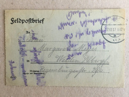 Deutschland Germany - Feldpost Ww1 Wk1 1917 Regensburg Feldpostbrief Letter Used Stamp - Cartas & Documentos