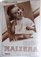 Publicité De Presse ; Maizena Pour Bébé - Art Déco - Advertising