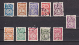 Lot De Timbres Oblitérés De Turquie 1957 1959 Taxes Divers - Used Stamps