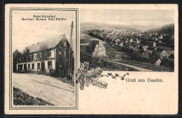 AK Daaden, Das Hotel Kaiserhof, Inh. Richard Emil Pfeiffer, Gesamtansicht  - Autres & Non Classés