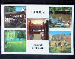 Cp, 86, Lathus, Centre De Plein Air, Multivues, Départ Des Kayaks, Départ En VTT, Village De Toile....écrite, Ed. Compa - Otros & Sin Clasificación