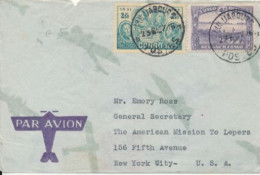 BELGIAN CONGO COVER FROM LULUABOURG 23.06.37 TO NY - Brieven En Documenten