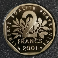 2 FRANCS SEMEUSE 2001 BE BELLE EPREUVE 35000 EX. / ISSU DU COFFRET / FRANCE - 2 Francs